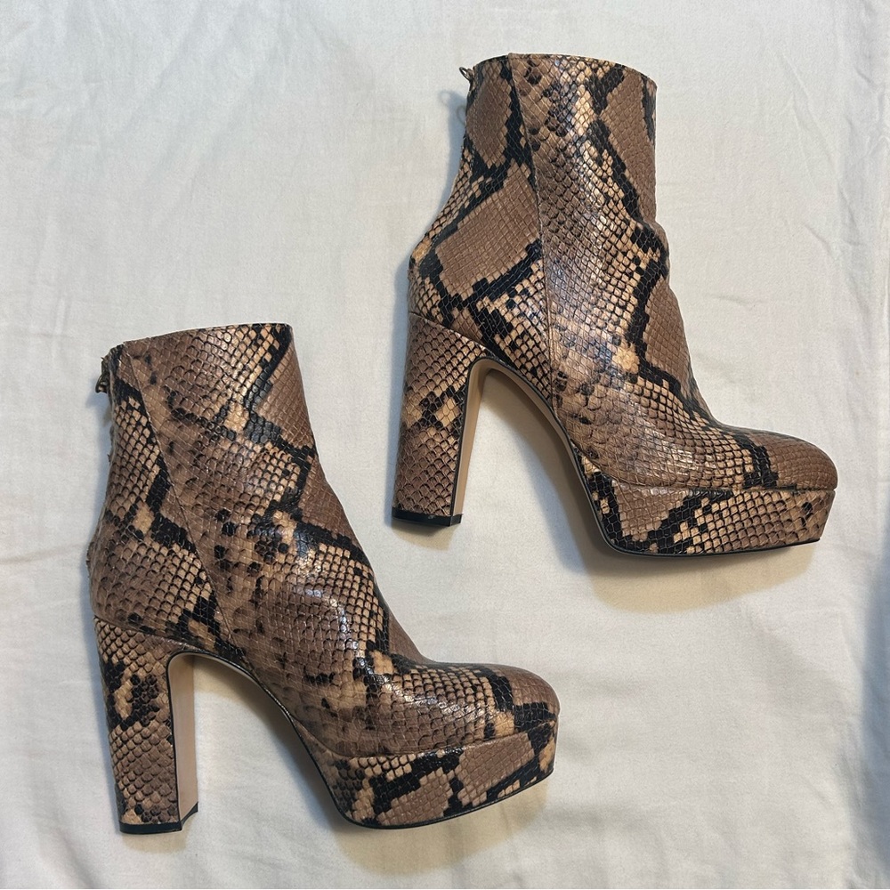 Zara snakeskin boots